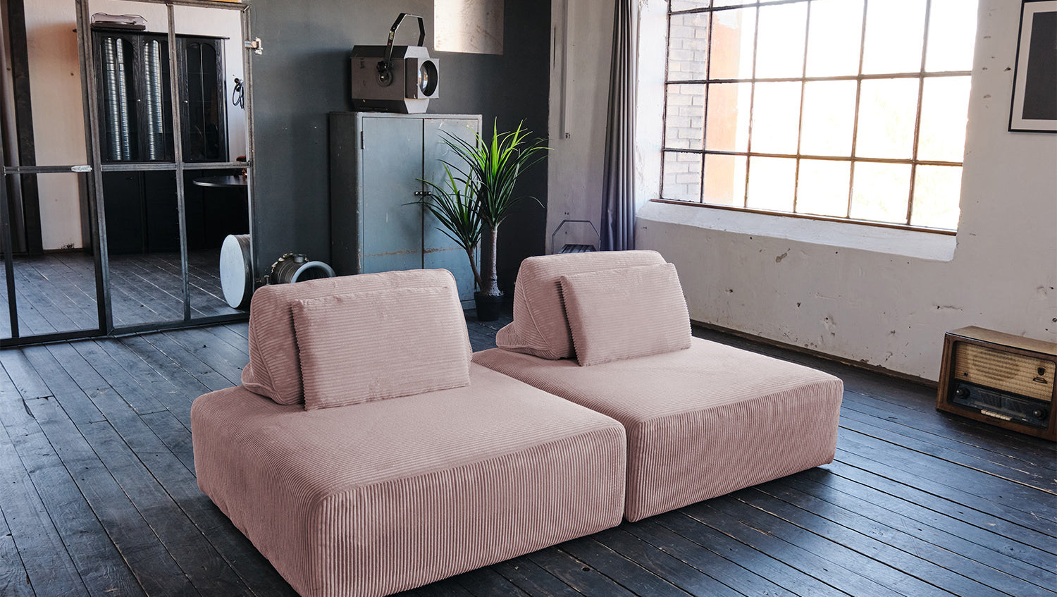 KAWOLA Rückenkissen WIOLO SOFT Cord rosa