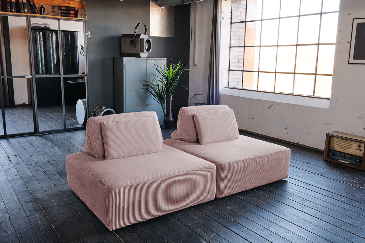 KAWOLA Rückenkissen WIOLO SOFT Cord rosa
