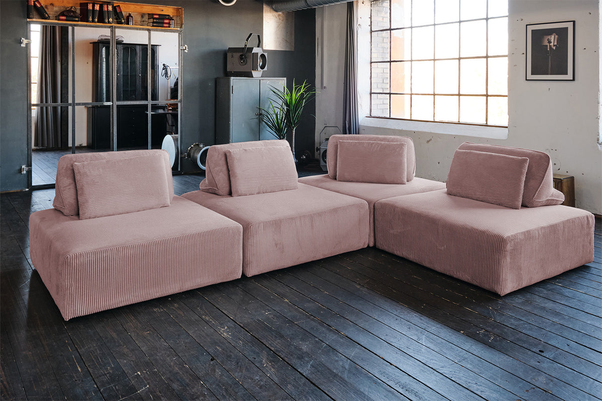 KAWOLA Rückenkissen WIOLO SOFT Cord rosa