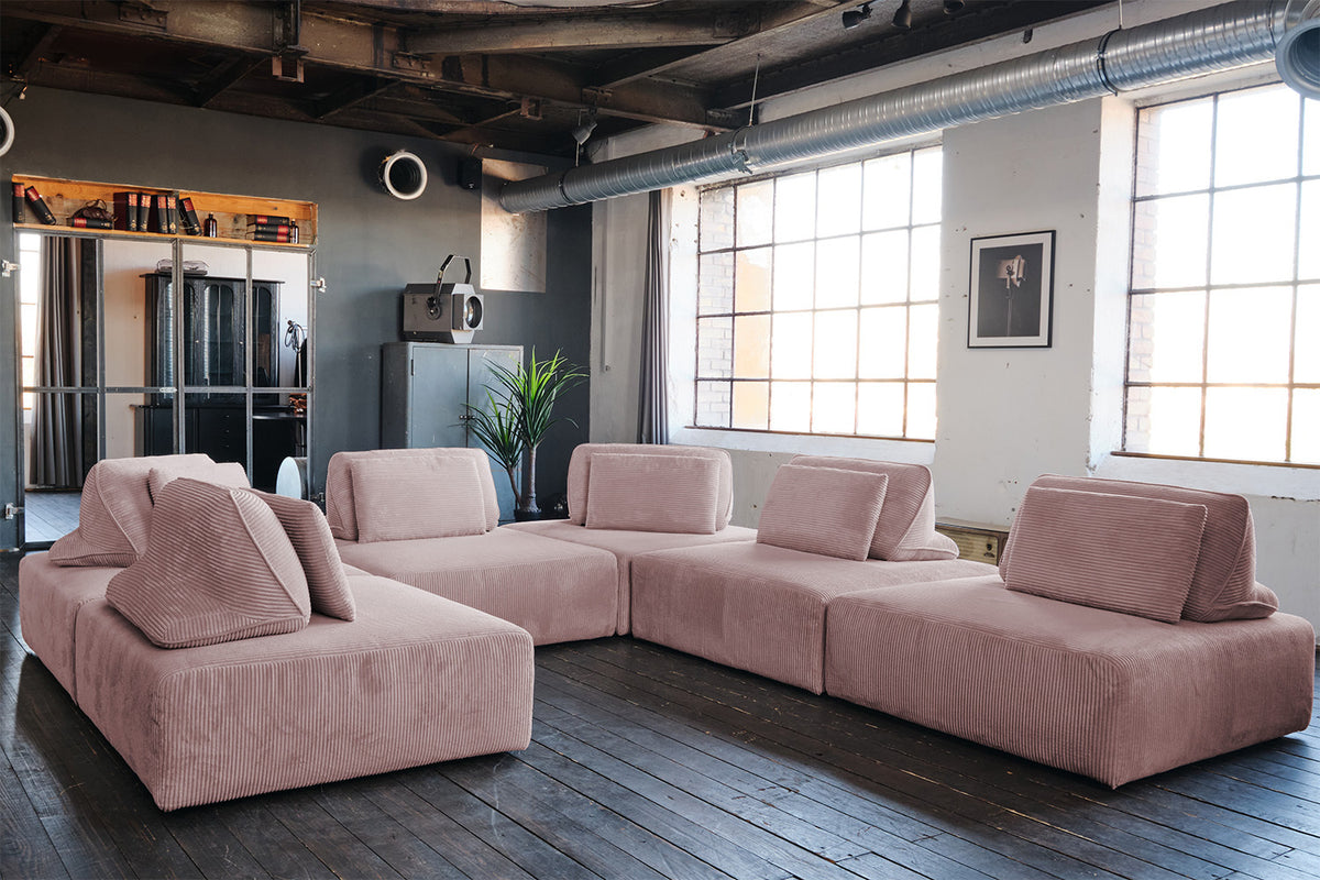 KAWOLA Rückenkissen WIOLO SOFT Cord rosa