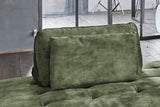 KAWOLA Rückenkissen WIOLO velvet moosgrün