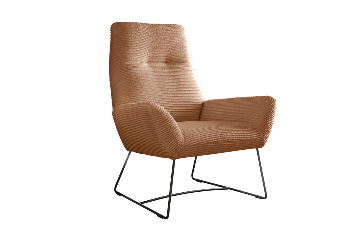 KAWOLA Sessel BISA Cord rost