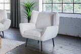 KAWOLA Sessel CALLA Relaxsessel Cord cremeweiß