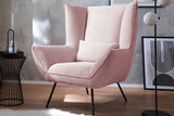 KAWOLA Sessel IVA Relaxsessel Cord rosa