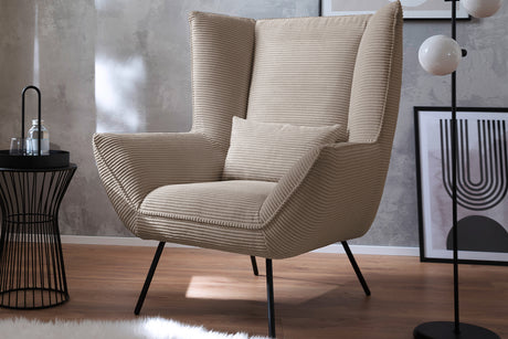 KAWOLA Sessel IVA Relaxsessel Cord taupe