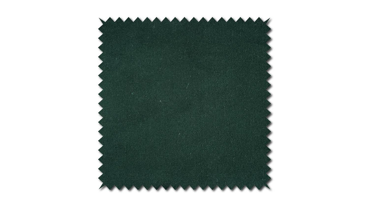 KAWOLA Sessel LOTTE Ohrensessel velvet smaragd mit Hocker