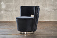 KAWOLA Sessel SENSO Stoff Velvet schwarz