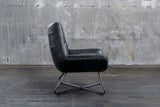KAWOLA Sessel Snooze Leder schwarz B/H/T: