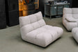 KAWOLA Sessel VIVIEN Drehsessel Feincord silber