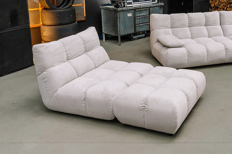 KAWOLA Sessel VIVIEN Drehsessel Feincord silber