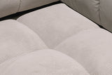 KAWOLA Sessel VIVIEN Drehsessel Feincord silber