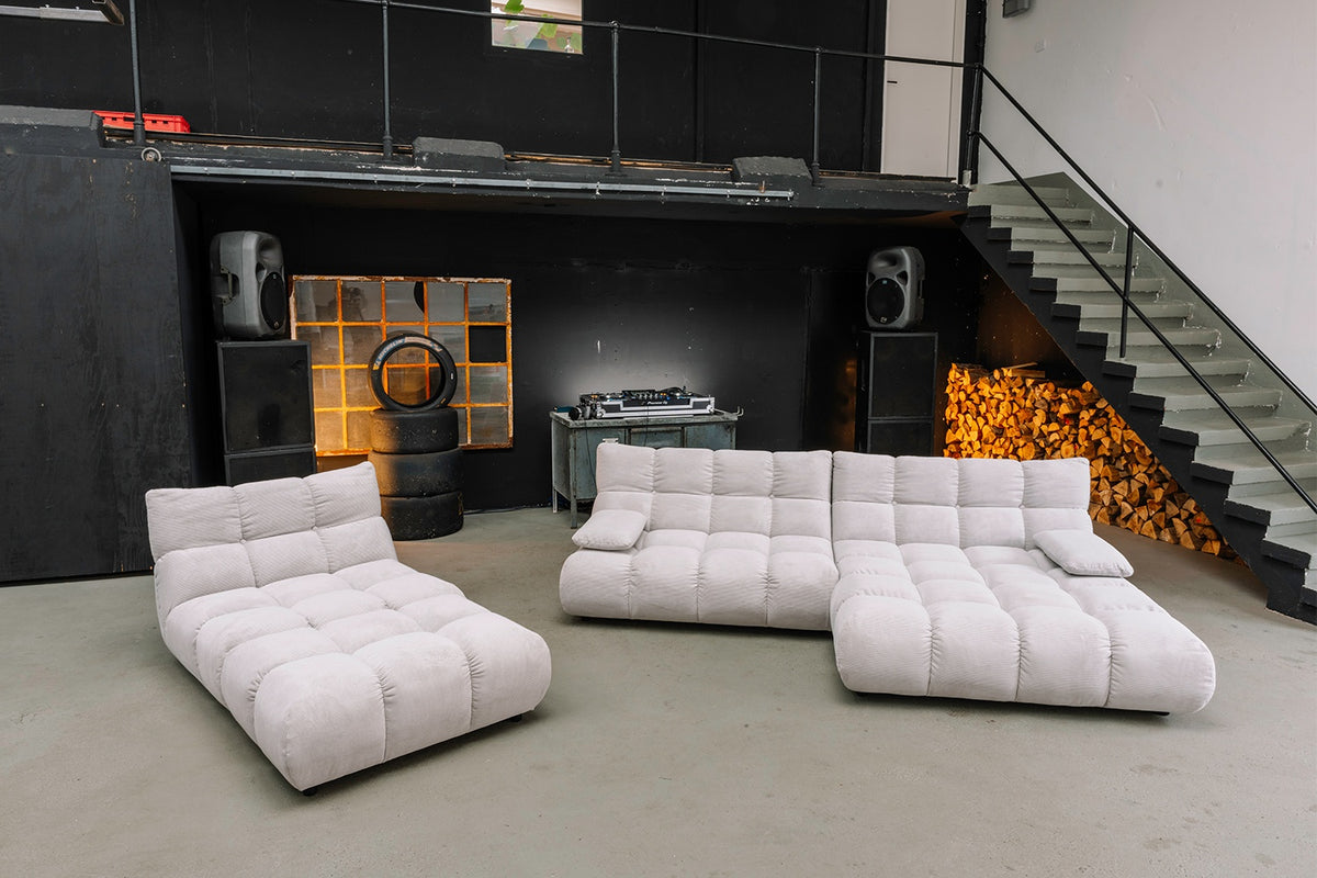 KAWOLA Sessel VIVIEN Drehsessel Feincord silber