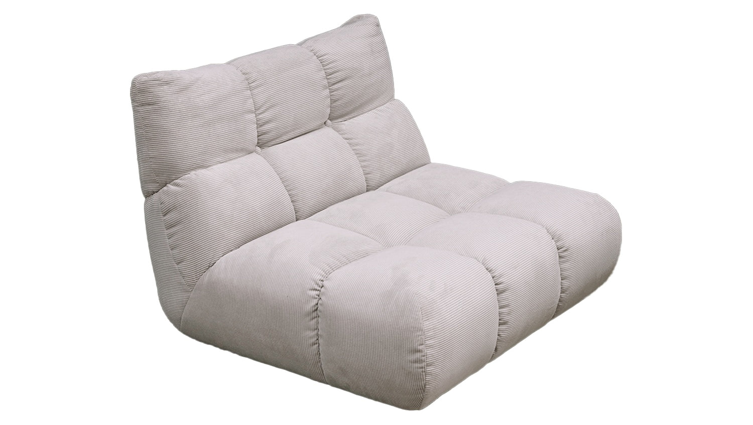 KAWOLA Sessel VIVIEN Drehsessel Feincord silber