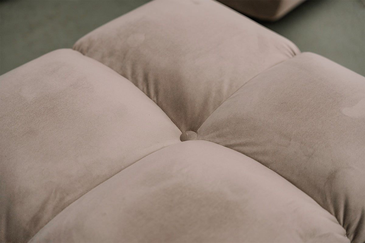 KAWOLA Sessel VIVIEN Drehsessel Velvet sand