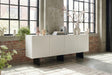 KAWOLA Sideboard LYNN 4 Türen lackiert weiß