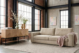 KAWOLA Sofa AMINA 3-Sitzer Stoff cremeweiß