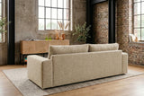 KAWOLA Sofa AMINA 3-Sitzer Stoff cremeweiß