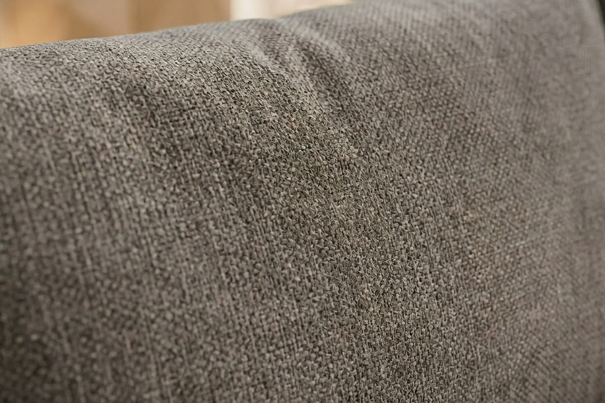KAWOLA Sofa AMINA 3-Sitzer Stoff taupe