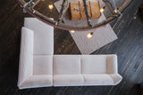 KAWOLA Sofa CALLA Ecksofa Cord cremeweiß Recamiere rechts
