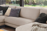 KAWOLA Sofa CARA Wohnlandschaft U-Form Cord taupe