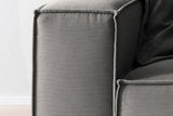 KAWOLA Sofa CARMO 3-Sitzer Feincord anthrazit