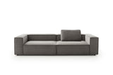 KAWOLA Sofa CARMO 3-Sitzer Feincord anthrazit