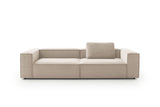 KAWOLA Sofa CARMO 3-Sitzer Feincord beige