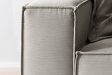 KAWOLA Sofa CARMO 3-Sitzer Feincord grau