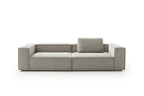 KAWOLA Sofa CARMO 3-Sitzer Feincord grau