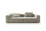 KAWOLA Sofa CARMO 3-Sitzer Feincord grau
