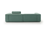 KAWOLA Sofa CARMO 3-Sitzer Feincord grün