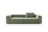 KAWOLA Sofa CARMO 3-Sitzer Feincord olivgrün