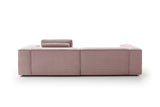 KAWOLA Sofa CARMO 3-Sitzer Feincord rosa