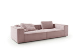 KAWOLA Sofa CARMO 3-Sitzer Feincord rosa