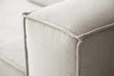 KAWOLA Sofa CARMO 3-Sitzer Feincord silber