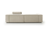 KAWOLA Sofa CARMO 3-Sitzer Feincord weiß