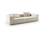 KAWOLA Sofa CARMO 3-Sitzer Feincord weiß