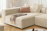 KAWOLA Sofa CARMO Ecksofa Stoff beige