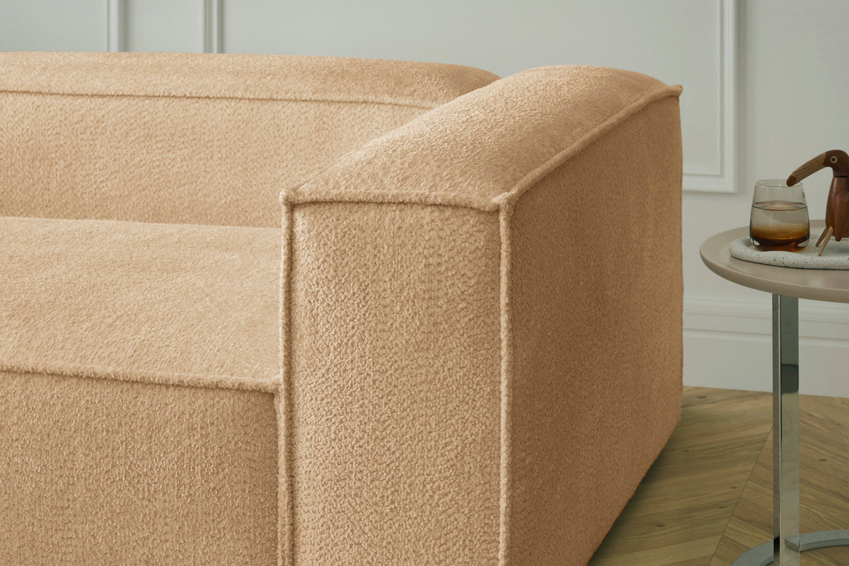 KAWOLA Sofa CARMO Ecksofa Stoff creme