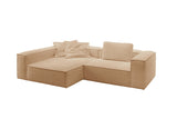 KAWOLA Sofa CARMO Ecksofa Stoff creme