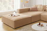 KAWOLA Sofa CARMO Ecksofa Stoff creme