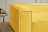 KAWOLA Sofa CARMO Ecksofa Stoff gelb