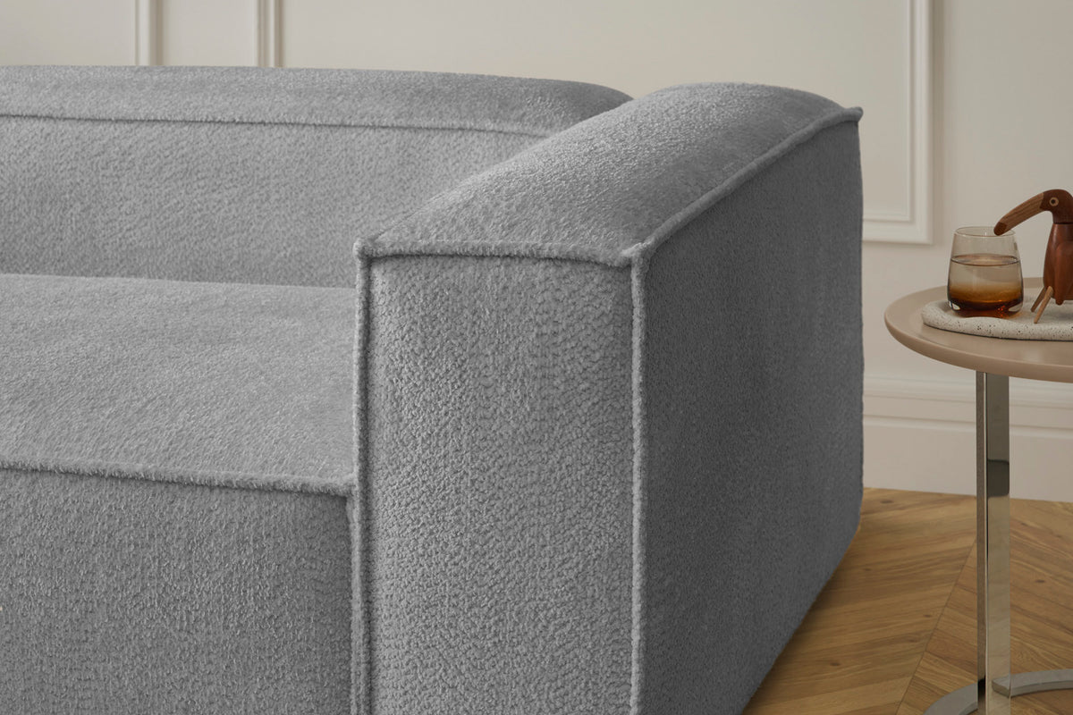 KAWOLA Sofa CARMO Ecksofa Stoff grau