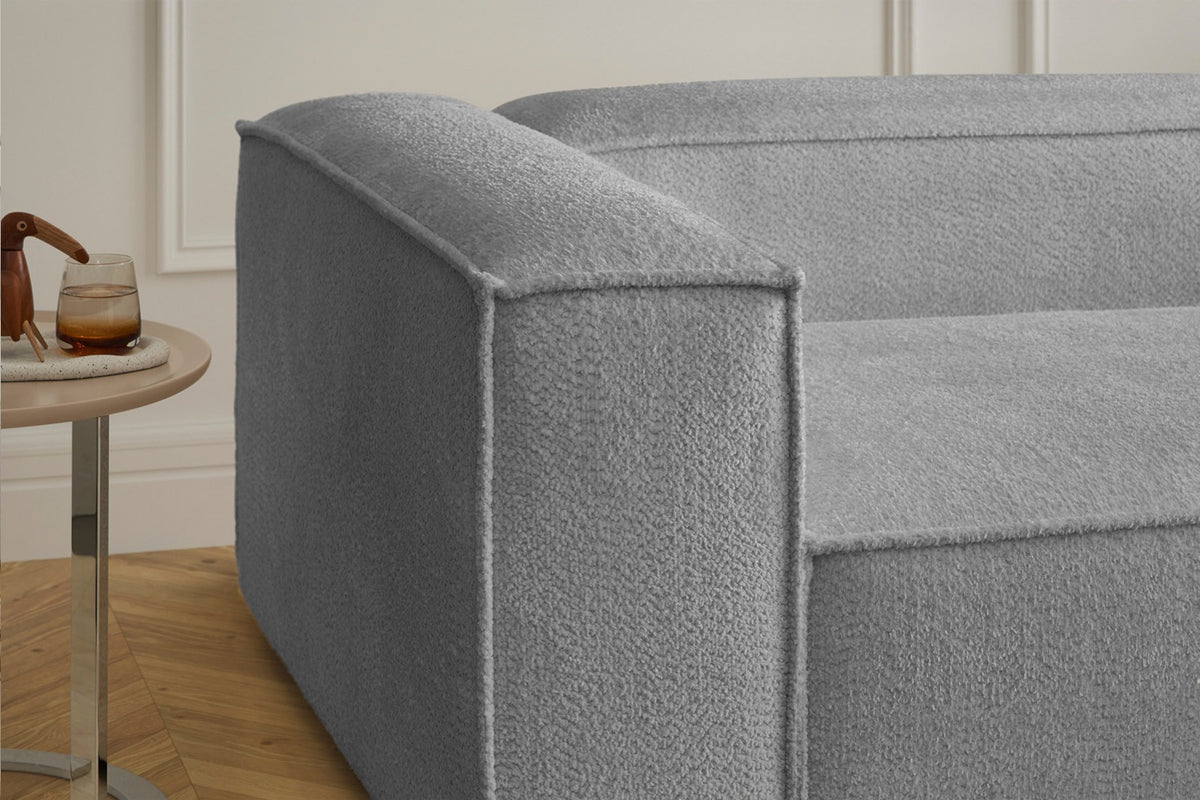 KAWOLA Sofa CARMO Ecksofa Stoff grau