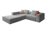 KAWOLA Sofa CARMO Ecksofa Stoff grau