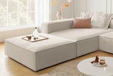 KAWOLA Sofa CARMO Ecksofa Stoff weiß