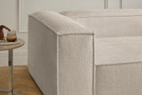 KAWOLA Sofa CARMO Ecksofa Stoff weiß