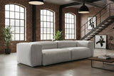 KAWOLA Sofa CELESTE 4-Sitzer Cord hellgrau