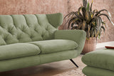 KAWOLA Sofa CHARME Cord olivgrün