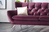 KAWOLA Sofa CHARME Velvet purple